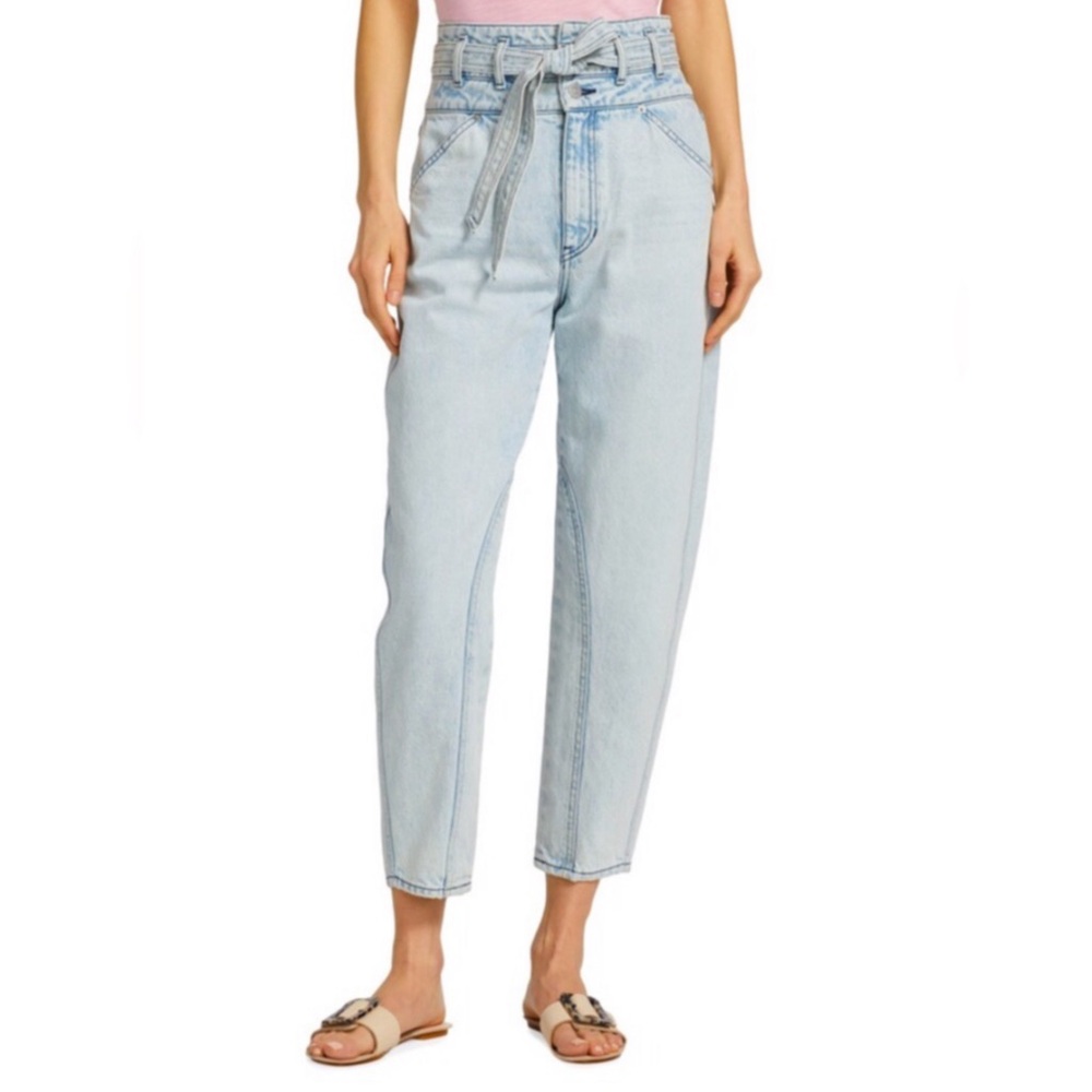 “NEW” Veronica Beard Pearl High-Rise Barrel Jean